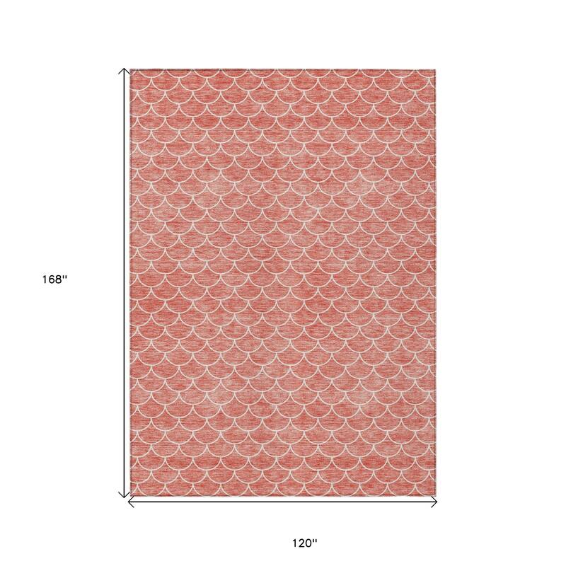 HomeRoots Geometric Transitional Rectangle Outdoor Rug