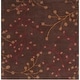 preview thumbnail 142 of 196, Sakura Handmade Transitional Floral Wool Area Rug 4' Square - Brown - Square/Runner