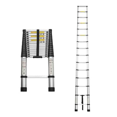 14.5FT Portable Multi-Purpose Aluminum Telescopic Extension Ladder