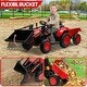 preview thumbnail 6 of 26, Hetoy 3 in 1 Ride on Tractor, 12V Ride on Bulldozer with Detachable Trailer