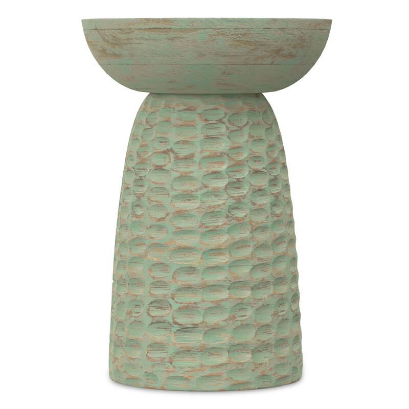 WYNDENHALL Willis 13" Wide Solid Wood Contemporary Accent Table & Fully Assembled - 12.6" D x 12.6" W x 17.7" H