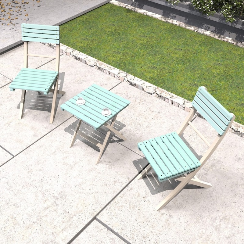 Modern Outdoor Acacia Wood Chair and Coffee Table for Patio