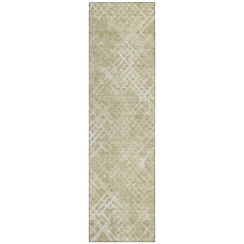 Machine Washable Indoor/ Outdoor Chantille Vintage Trellis Rug