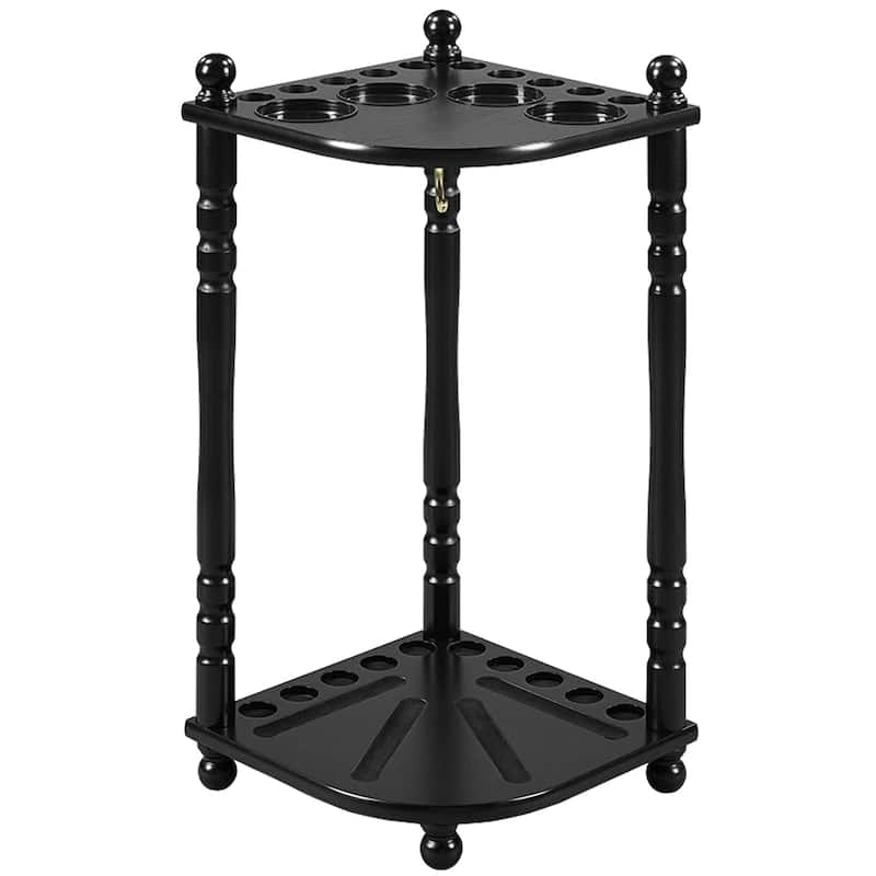 Floor Cue Rack with Round Legs - 16x16x24 - Black