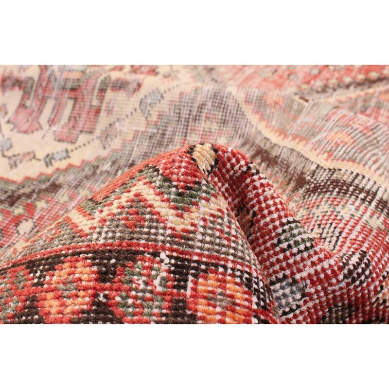 ECARPETGALLERY Hand-knotted Antalya Vintage Red Wool Rug - 4'6 x 6'3