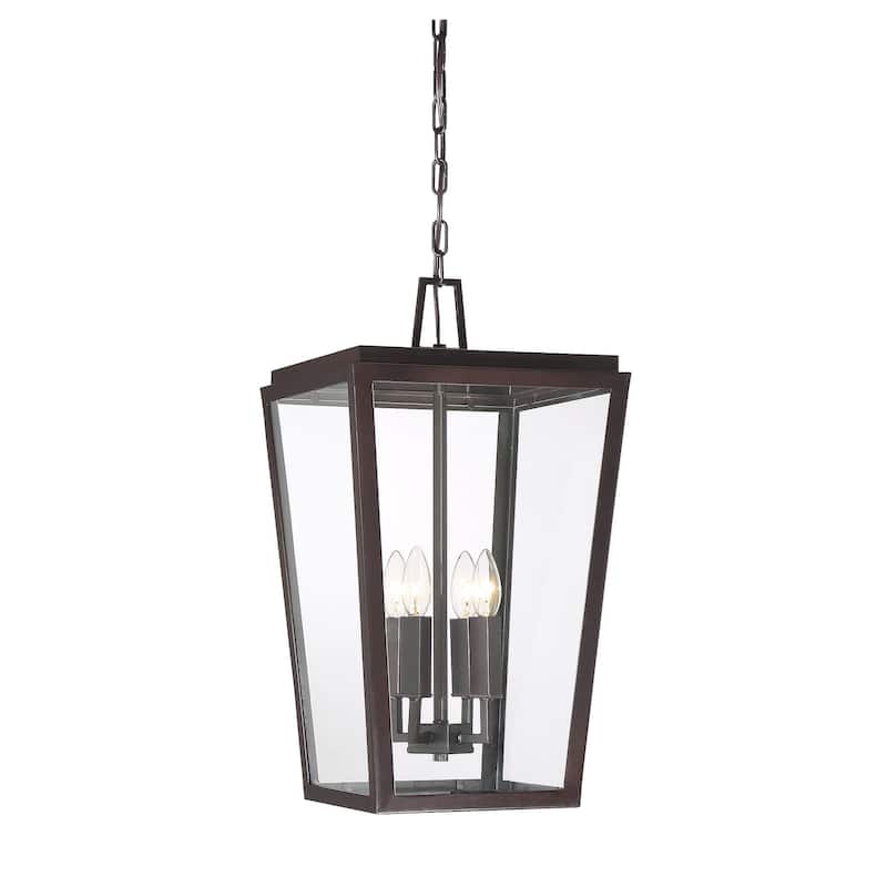 Savoy House Milton 4 Light 12" Wide Outdoor Taper Candle Pendant
