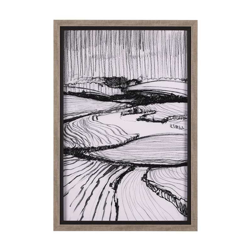 Rural Sketch I Framed Art Print