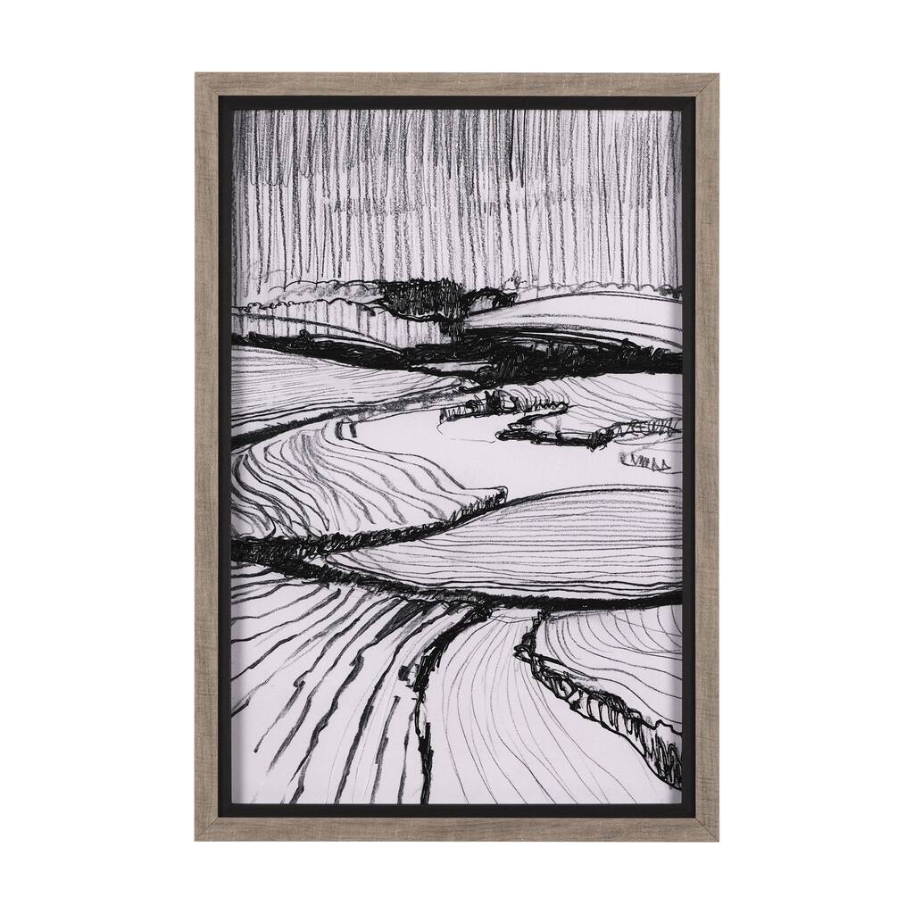 Rural Sketch I Framed Art Print