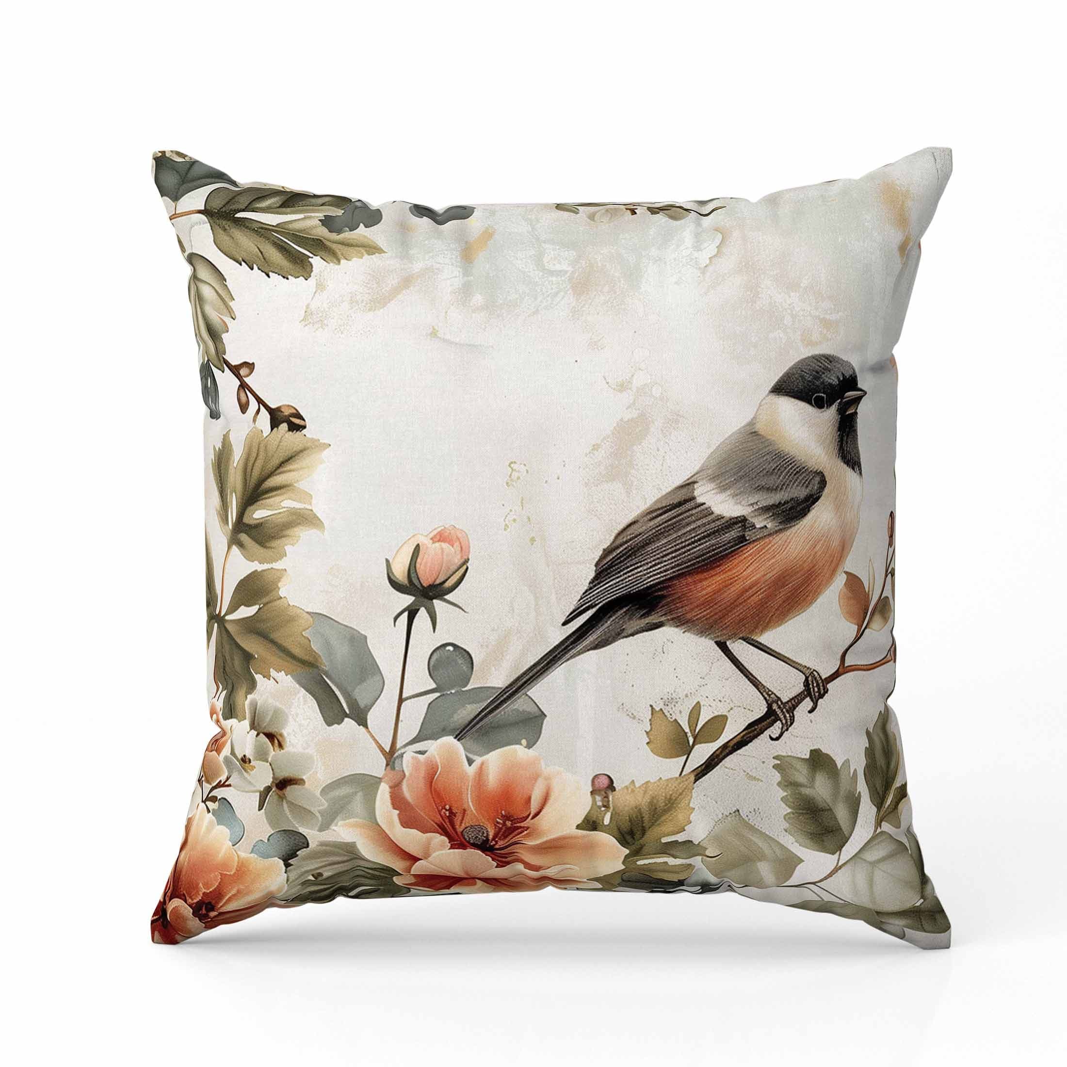 Garden Guest Faux Suede Pillow 16x16