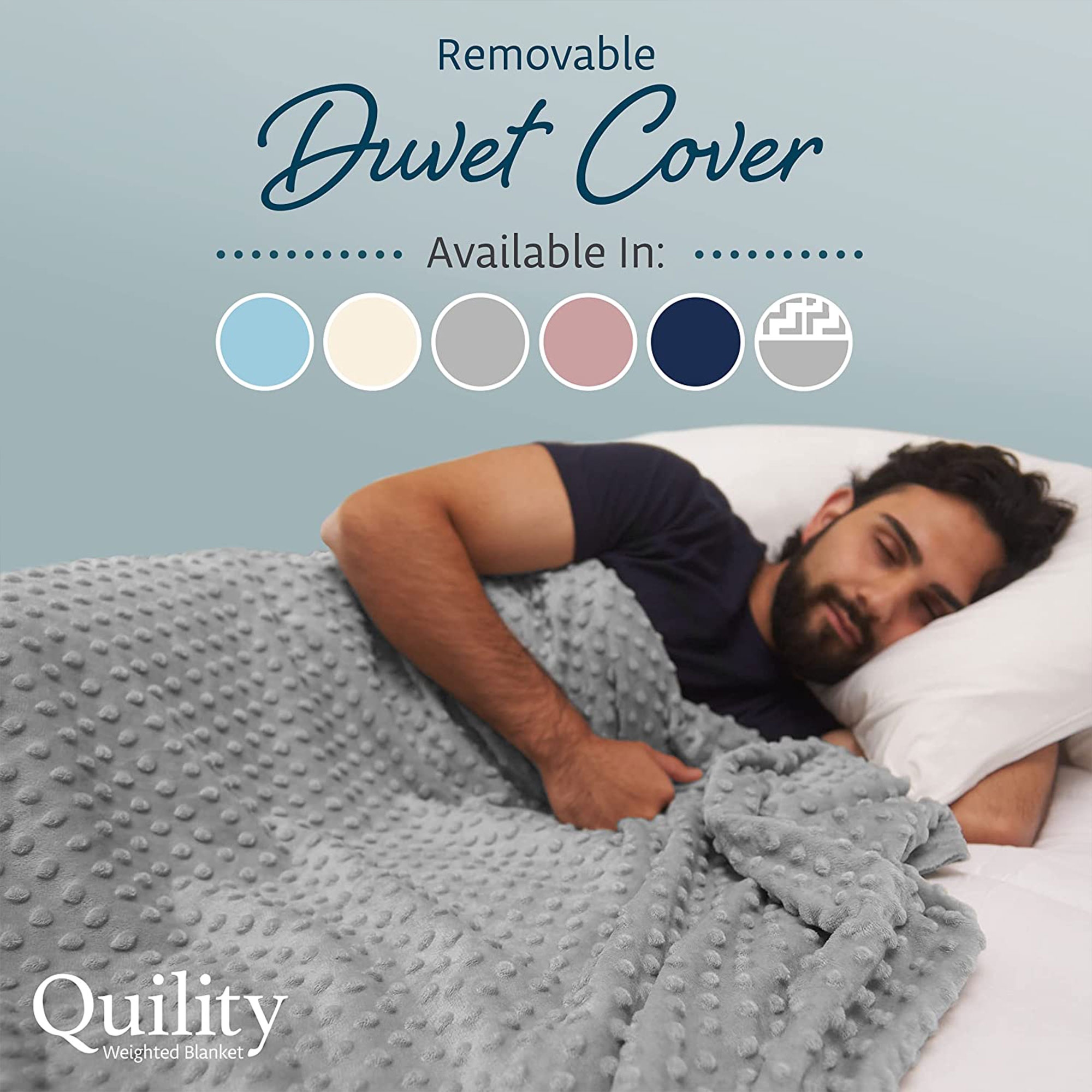 Weighted blanket with duvet cover hot sale