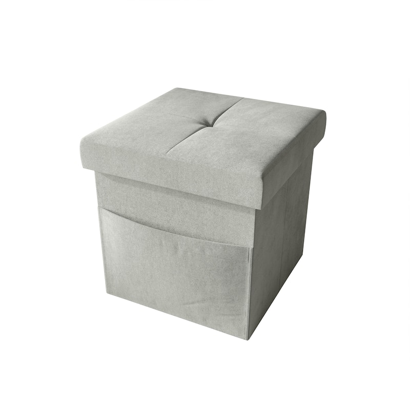 Chico Tufted Upholstered Folding Storage Bench