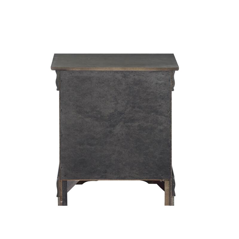 Transitional Style Wooden Nightstand