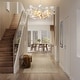 preview thumbnail 49 of 72, KAYLA 31.5" 6-Light Luxury Gold Chandelier, Modern Ceramic Leaf Branch