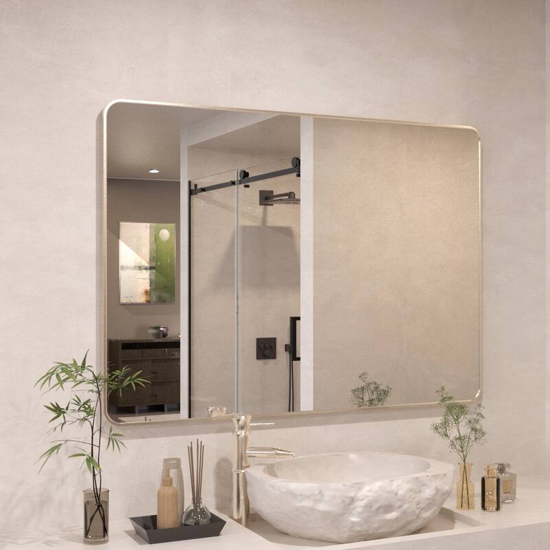 24/30/42/48/60 inch Rectangle Frameless Wall Mounted Bathroom Vanity Mirror