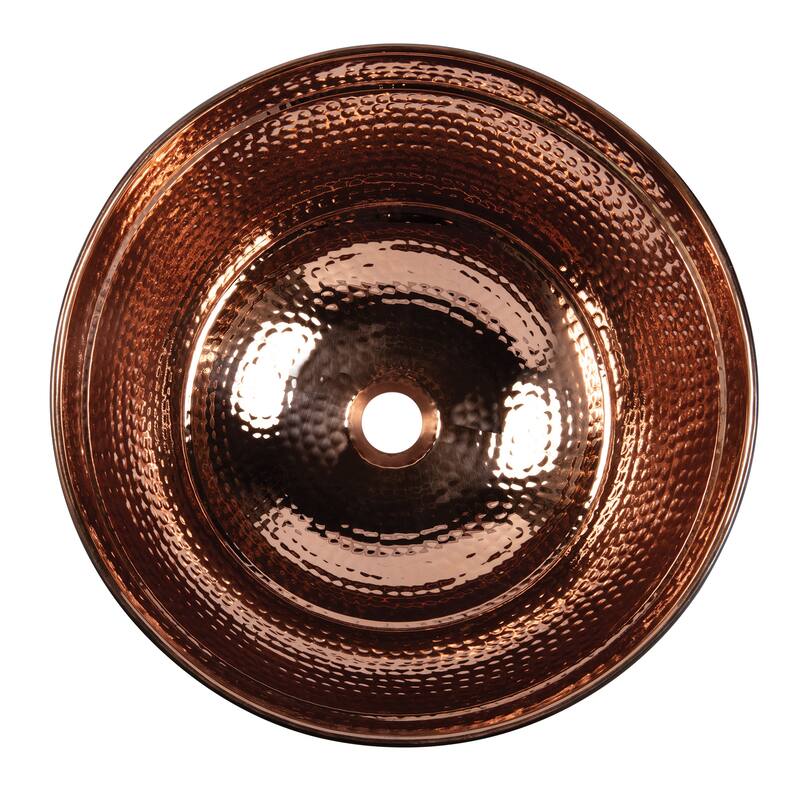 Shockley Naked Copper 16" Round Vessel Sink with Ashfield Vessel Faucet Kit