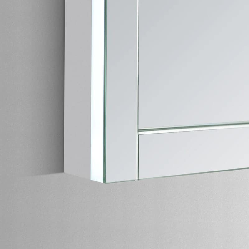 Modern Mirrors Altalune Wall Mountable Frameless LED Vanity Mirror with Defogger, Makeup Mirror for Bedroom, and Bathroom