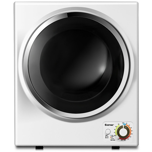 Costway Electric Tumble Compact Cloth Dryer Stainless Steel Wall