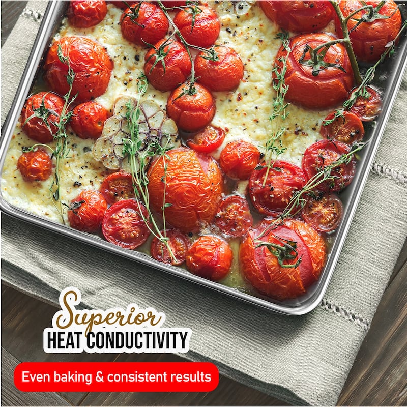 JoyTable Aluminum Steel Non-stick Baking Sheet/Cookie Sheet Set
