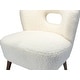 preview thumbnail 8 of 34, Dulcinea Ullna Lambskin Sherpa Upholstery Accent Chair by HULALA HOME