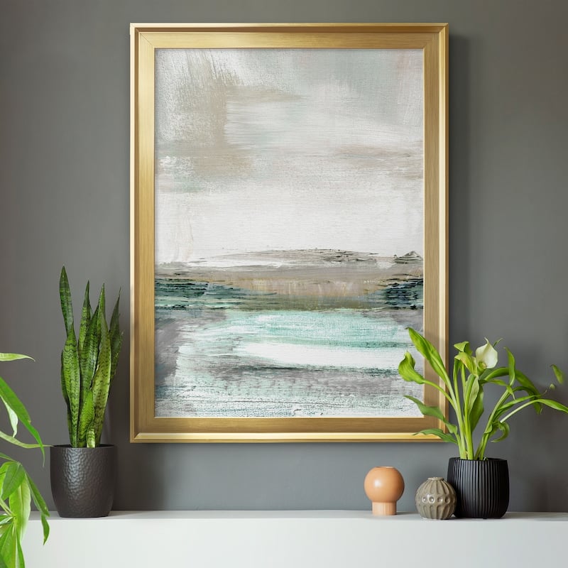 Summer Teal I Premium Framed Print - Ready to Hang