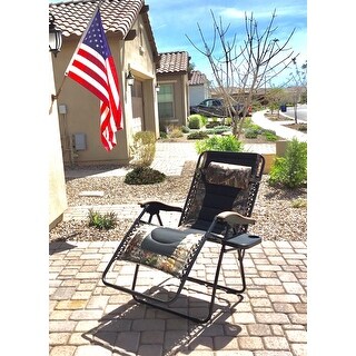 Patio Lawn Garden Recliners 2 Pack Grey Phi Villa Oversize Xl Padded Zero Gravity Lounge Chairs Adjustable Recliner With Cup Holders Support 350lbs