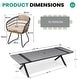 preview thumbnail 22 of 24, VredHom 11PC Outdoor Patio Aluminum X-Frame Dining Set Table with Rattan Chairs