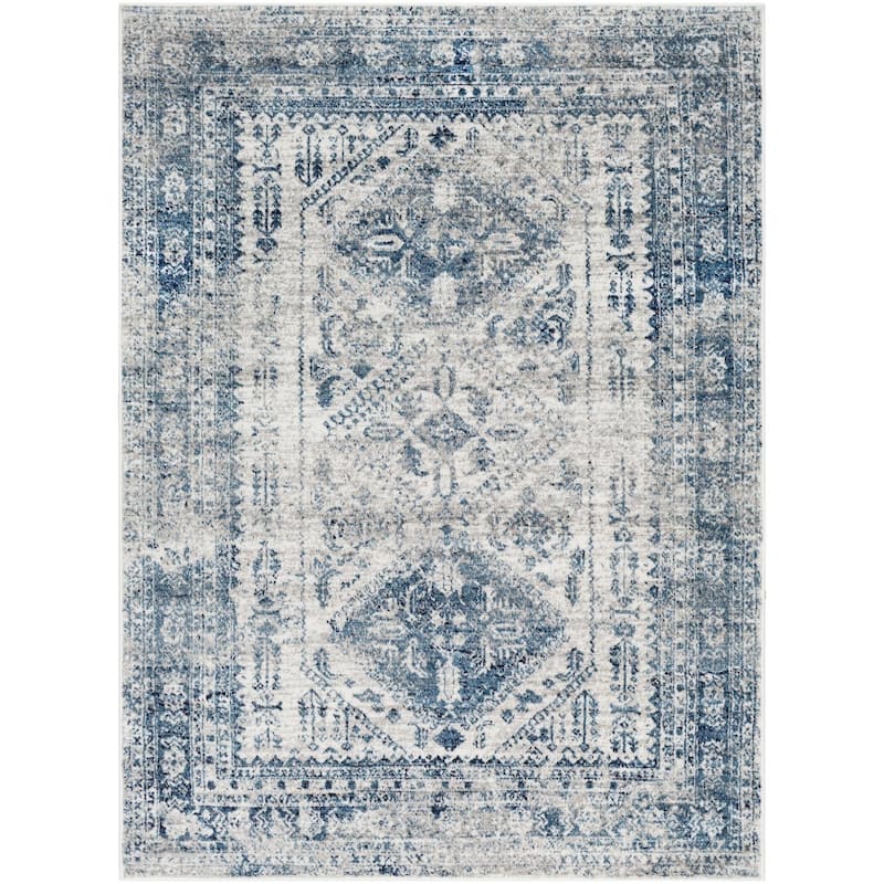 Livabliss Monte Carlo Updated Traditional Medallion Area Rug