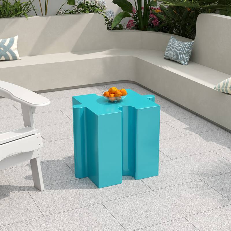 Christopher Knight Home - Mandy Modern Outdoor Side Table with Modular Concave Edge Design