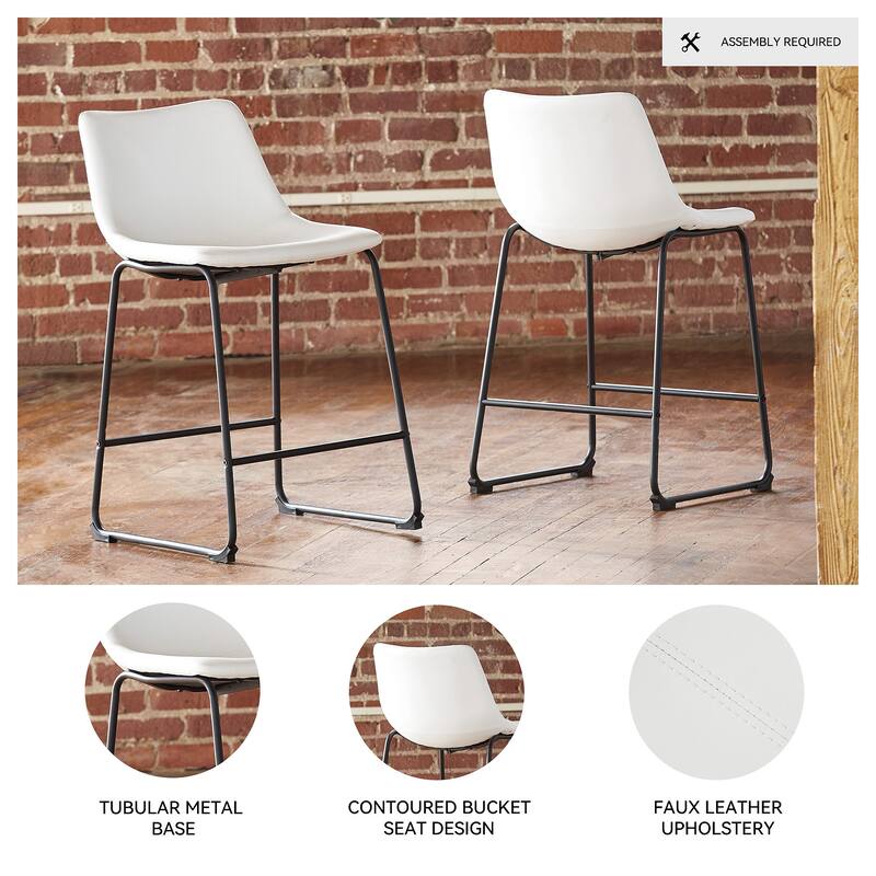 Signature Design by Ashley Centiar Counter Height Bar Stool (Set of 2)