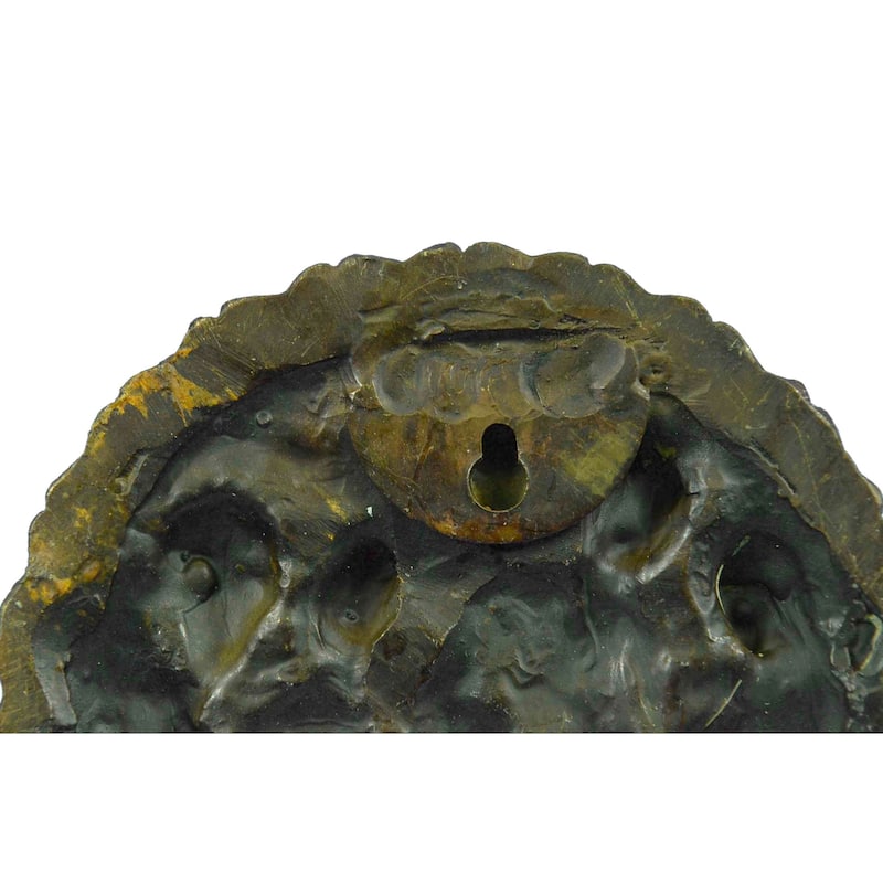 Bronze Sculpture Manger Scene With Mary Joseph And 3 Wise Men Wall Plaque Decor
