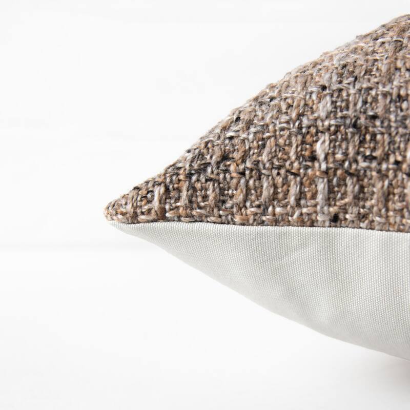 Rizzy Home Modern Heathered Solid Throw Pillow