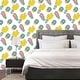 Yellow and Purple Tropical Teens Peel and Stick Removable Wallpaper ...