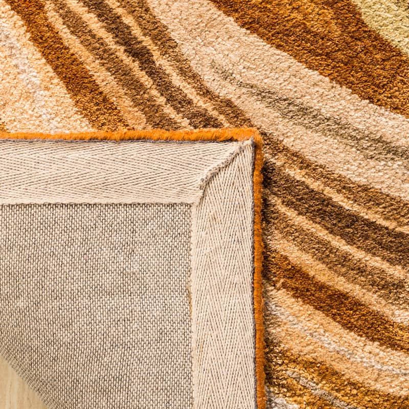 Martha Stewart by SAFAVIEH Handmade Marble Swirl Wool/ Viscose Rug