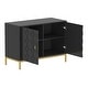 preview thumbnail 48 of 46, Clihome 40-inch Two Door Glossy Media Storage Cabinet/Buffet