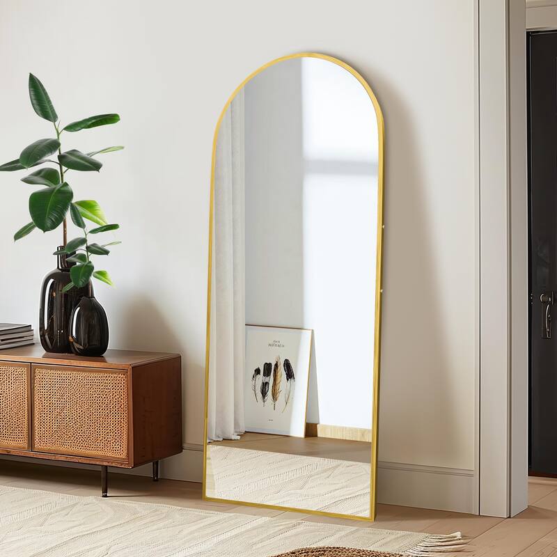 Aluminum Alloy Fine Edge Right Angle Full Length Mirror