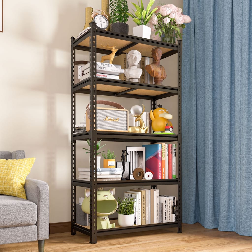 VEIKOUS Heavy-Duty Metal Storage Shelves, Adjustable Pantry Shelves for Garage, Kitchen, Warehouse - 36’’×18’’×72’’
