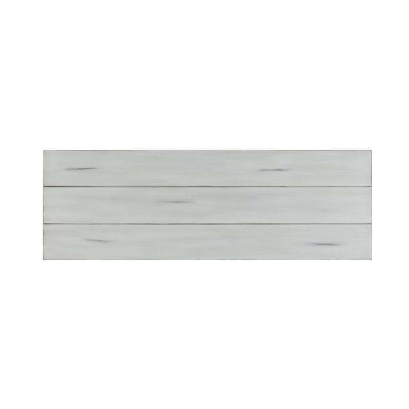 Rectangular Dining Bench with X Shaped Pedestal Legs, White