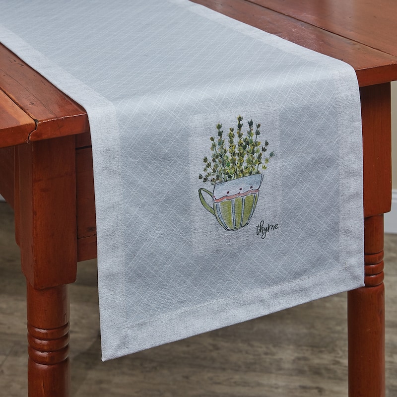 Park Designs Herb Garden Table Runner 13" x 54" - 13" X 54"