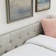preview thumbnail 13 of 13, Beige Versatile Full Size Daybed with Storage Drawers and Button Armrest, Upholstered Daybed for Living Room Office