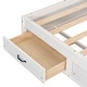 preview thumbnail 22 of 71, Platform Daybed with USB Charging and Sockets, Wooden Daybed Frame with Pushable Top Shelf 3 Drawers No Box Spring Needed