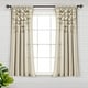 preview thumbnail 48 of 77, Lush Decor Boho Pom Pom Tassel Linen Window Curtain Panel (Single) 52"W x 63"L - Dark Linen