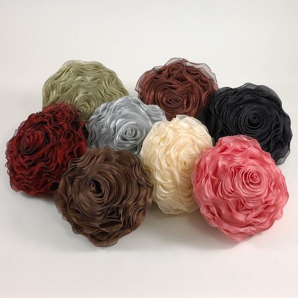Rose Design Throw Pillow. Opens flyout.