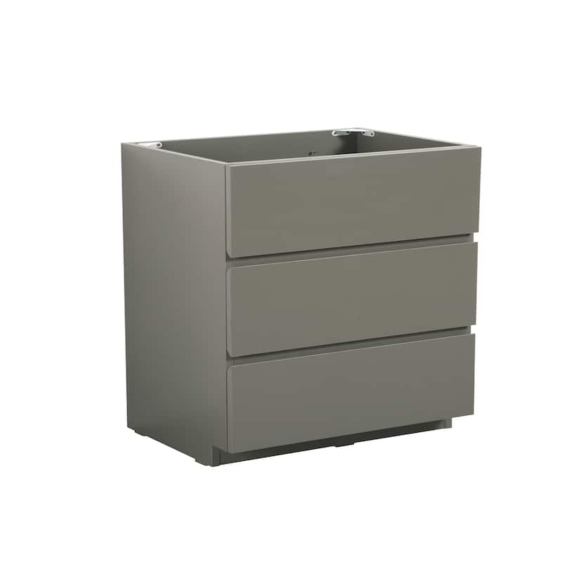 (Base Only) Floor Cabinet Vanity Base with 3 Drawers