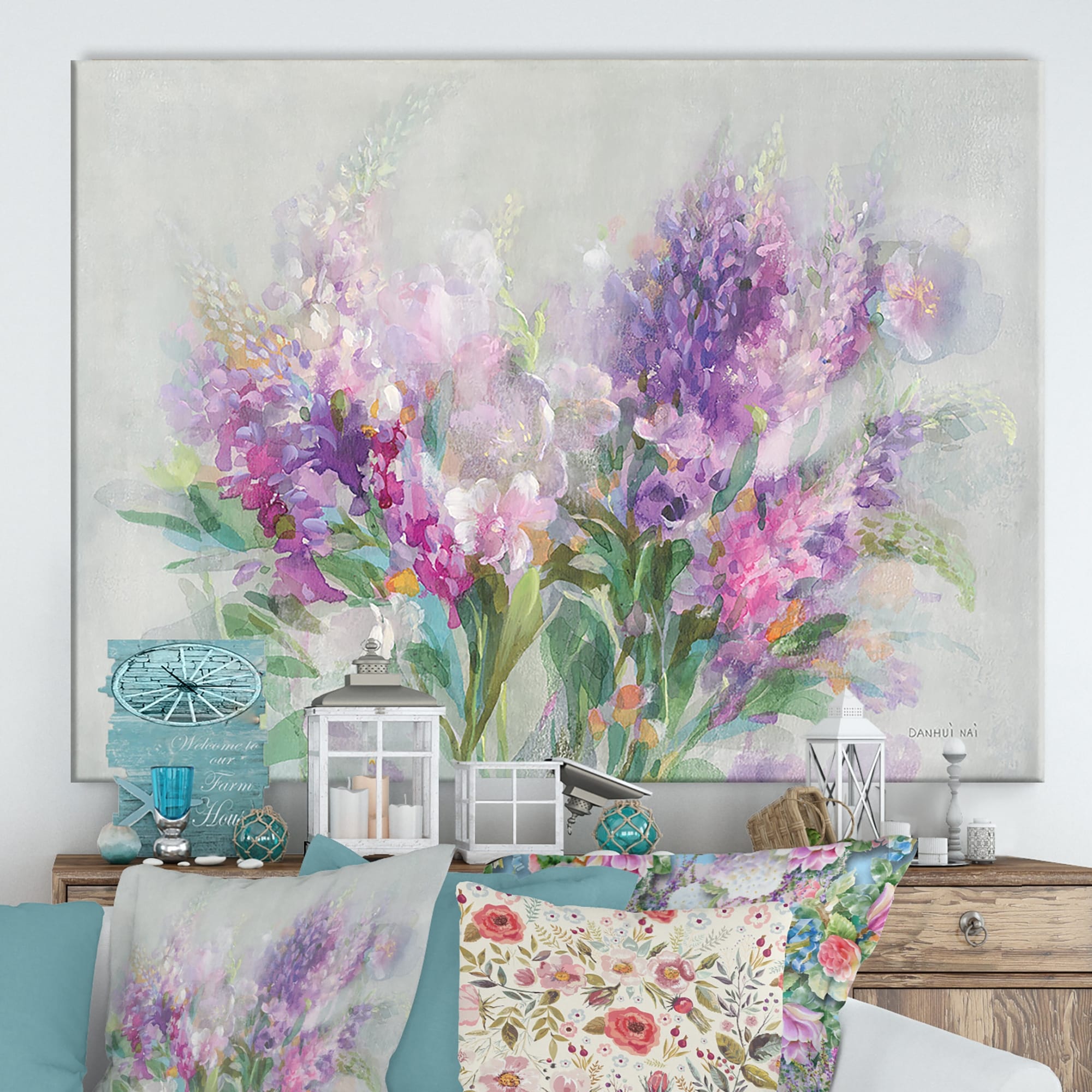 Shop Black Friday Deals On Designart Garden Abundance Cottage Canvas Wall Art Overstock 29861859
