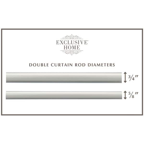 dimension image slide 0 of 8, Copper Grove Harmanli Wraparound Double Curtain Rod