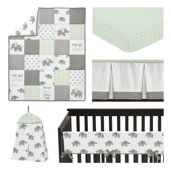 mint green and grey nursery