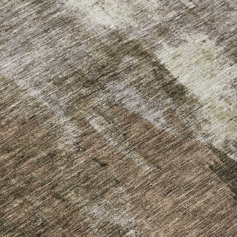 Machine Washable Indoor/ Outdoor Contemporary Chantille Rug