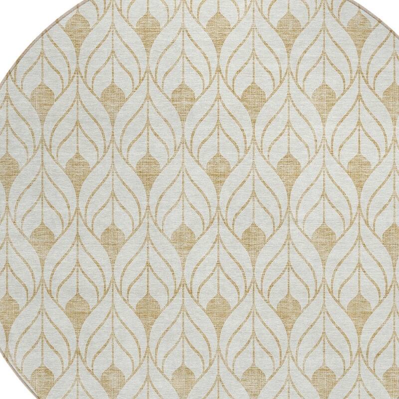 HomeRoots Geometric Transitional Rectangle Outdoor Rug