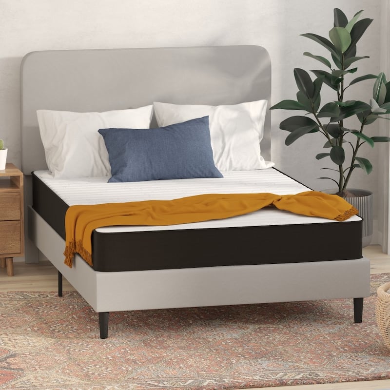 Medium Tight Top Innerspring Hybrid Mattress - Gray