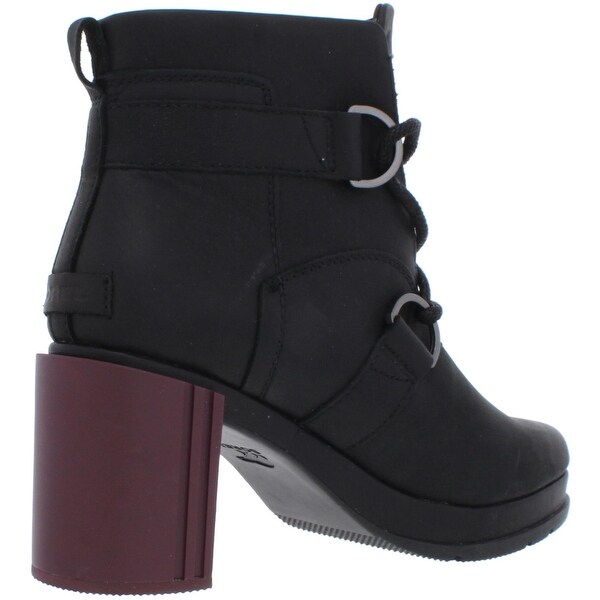 margo black platform ankle boots